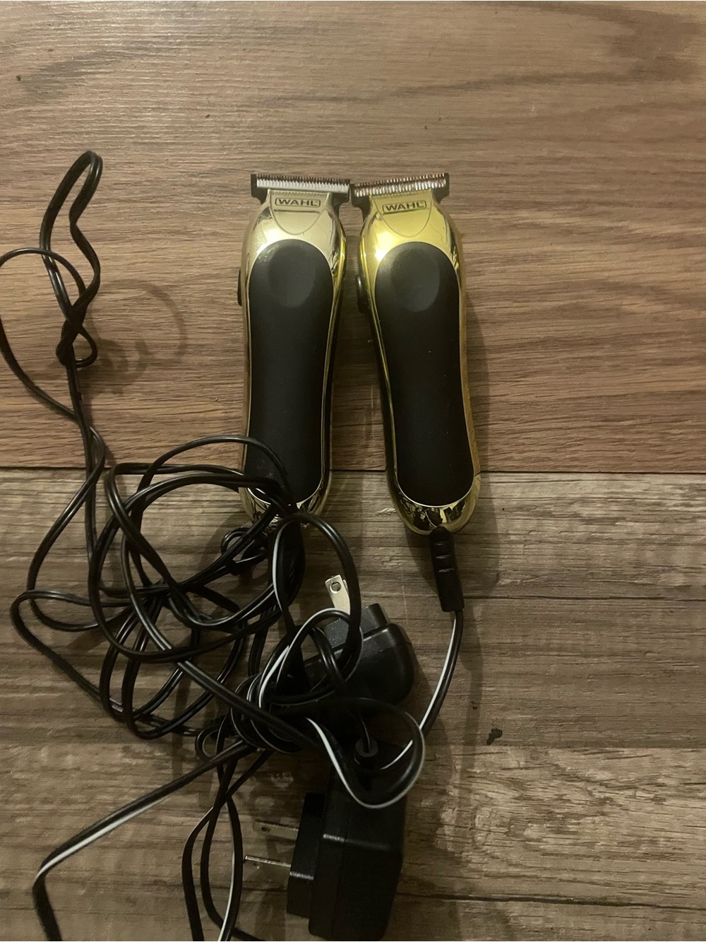 Wahl Gold and Black Corded Hair Trimmers Duo